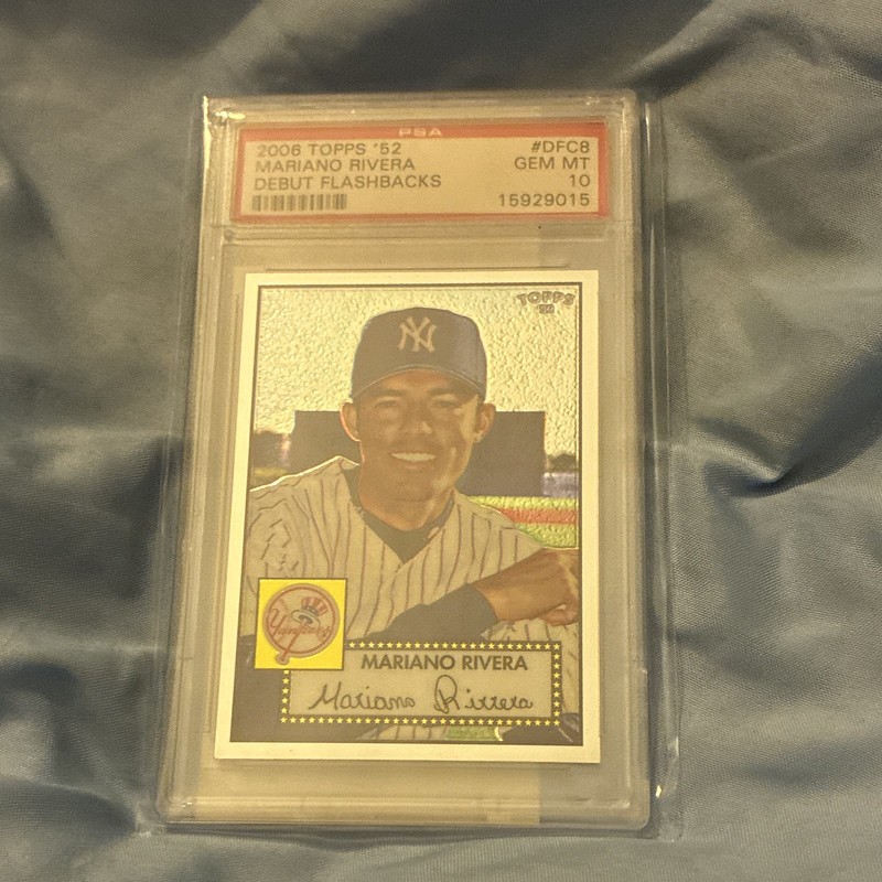 Topps 2006 Topps '52 Mariano Rivera Debut Flashbacks Chrome /1952 PSA 10