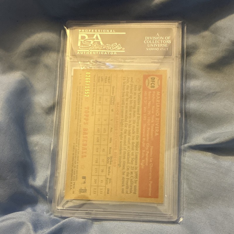 Topps 2006 Topps '52 Mariano Rivera Debut Flashbacks Chrome /1952 PSA 10 view 2
