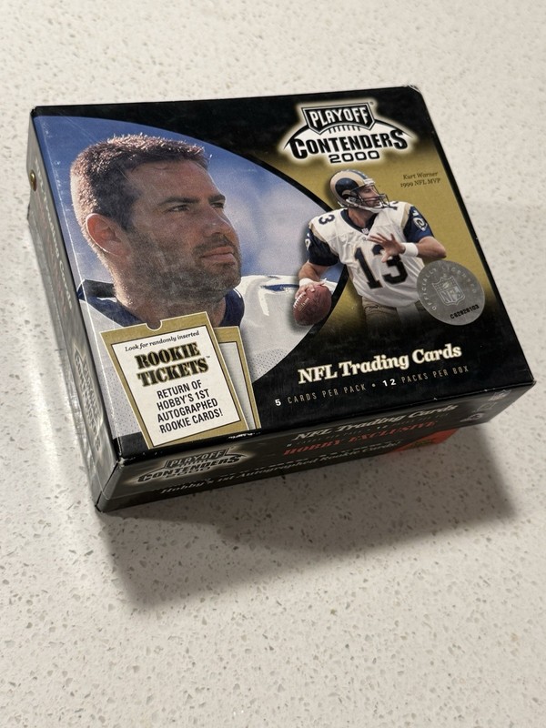 2000 Playoff Contenders Football Empty Box - Tom Brady RC Rookie Auto Year! Rare