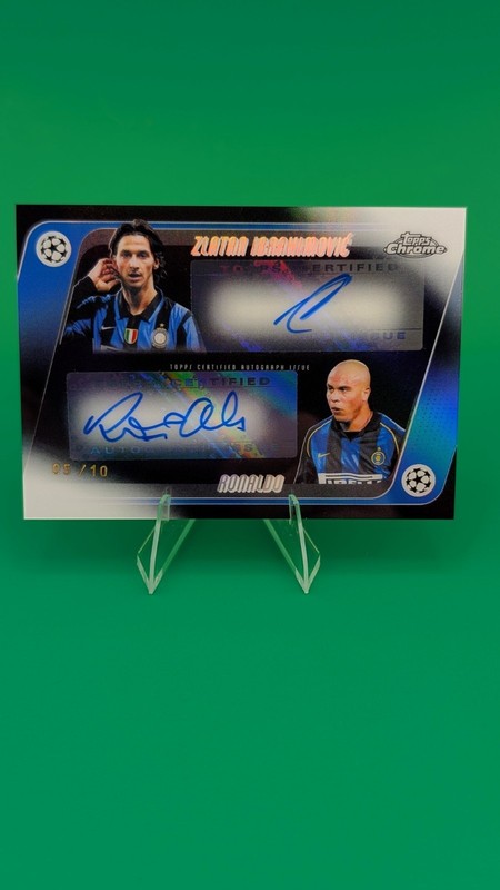 2025-26 Zlatan Ibrahimović / Ronaldo Topps Chrome UEFA  Dual Auto /10