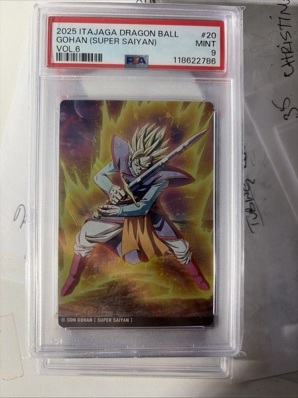 2025 ITAJAGA DRAGON BALL VOL.6 #20 GOHAN (SUPER SAIYAN) PSA9 POP 2