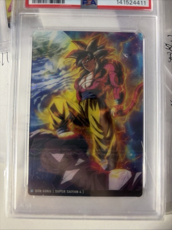 Dragon Ball GT Son Goku Super Saiyan 4 Card 7-17 R ARS Graded PSA 9 view 2