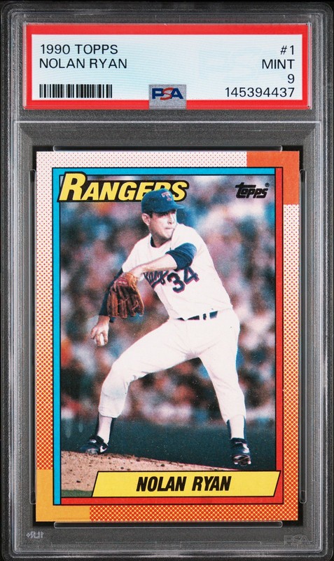 1990 Topps #1 Nolan Ryan - PSA 9 view 1