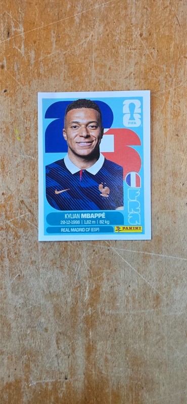 2026 Panini World Cup Sticker Kylian Mbappe