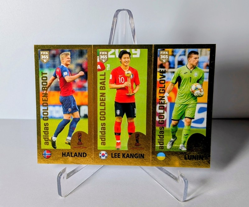 2019 Panini FIFA 365 The Golden World Of Football  Erling Haaland Rookie 