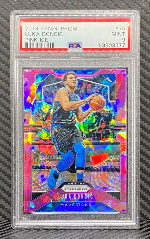 2019-20 Prizm Luka Doncic #75 Pink Ice PSA 9