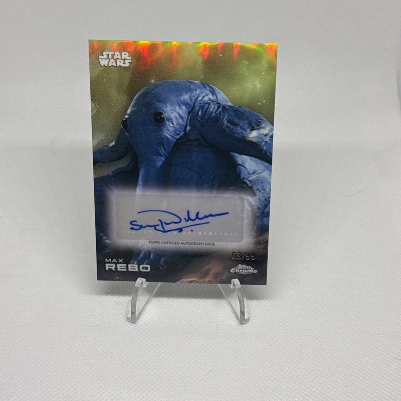 Max Rebo 2025 Topps Chrome Star Wars Autographs Kashyyyk Green /99 #A-SW