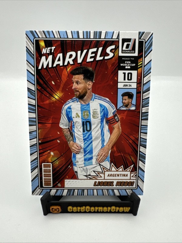 2025-26 Donruss Road FIFA World Cup Lionel Messi Net Marvels #21 Argentina 