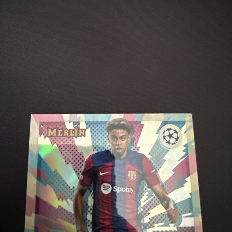 2023-24 Topps Merlin UEFA Lamine Yamal RC Rookie Merlin's Chosen Ones (A) view 2
