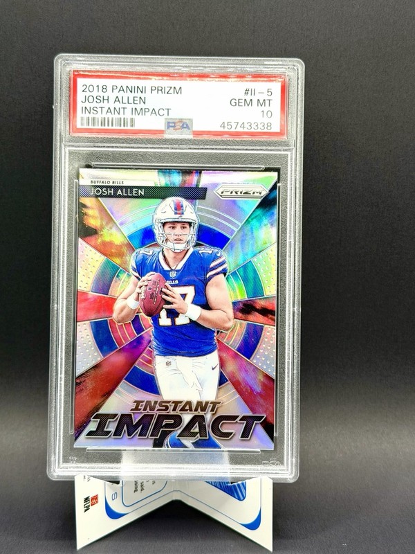 2018 Panini Prizm Josh Allen Instant Impacts PSA 10 Gem Mint Rookie RC