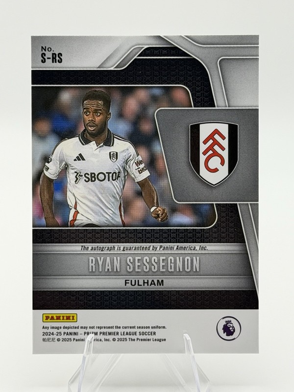 2024-25 Panini Prizm Premier League Signatures Ryan Sessegnon #S-RS Auto view 2