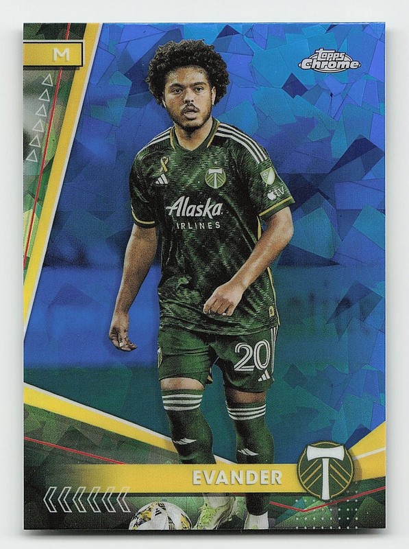 2024 Topps Chrome Sapphire Edition MLS #13 Evander