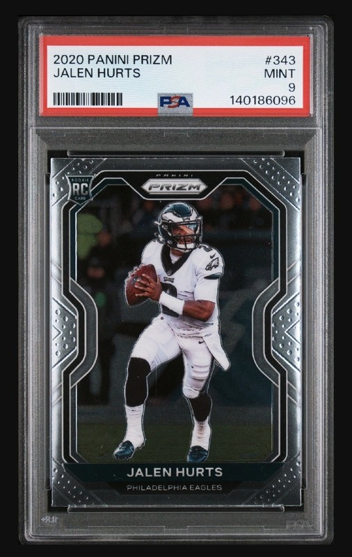 2020 Panini Prizm - Rookie Jalen Hurts #343 (RC) PSA 9 MINT