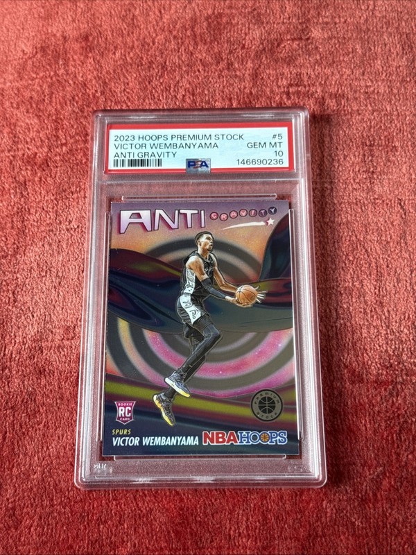 2023 Hoops Premium Stock Victor Wembanyama RC Anti Gravity #5 PSA 10 GEM MINT