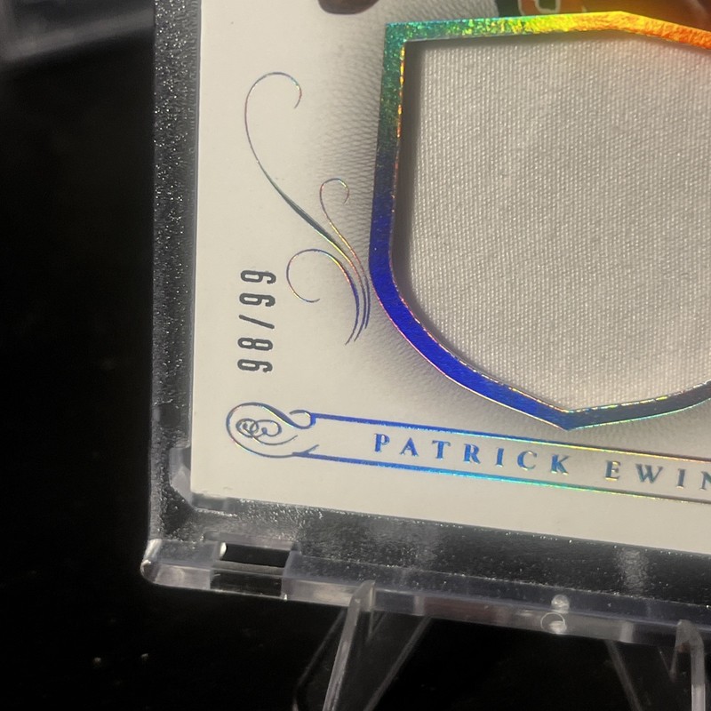 2013-14 Panini National Treasures Colossal Patch /99 Patrick Ewing 14 Game Used view 2