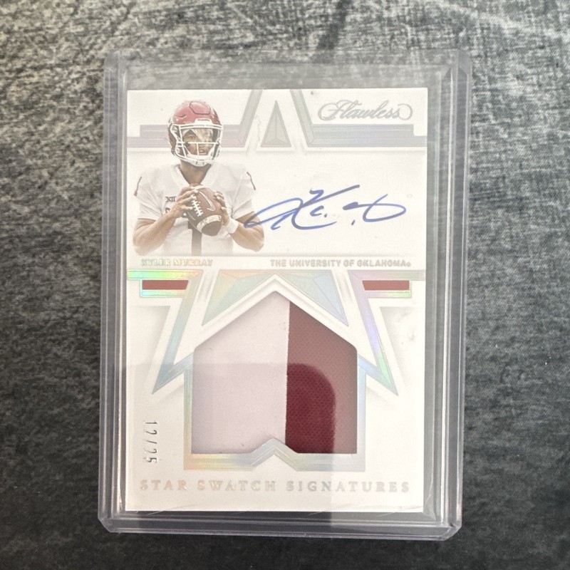 Panini Flawless Collegiate 2021 Kyler Murray SSS-KM Patch Auto /25 Sooners