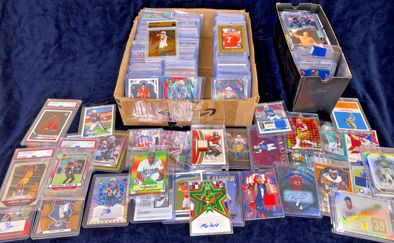 HUGE SPORTS CARD BO NIX AUTO PSA CASE HIT ROOKIE PATCH SSP COLLECTION LOT READ
