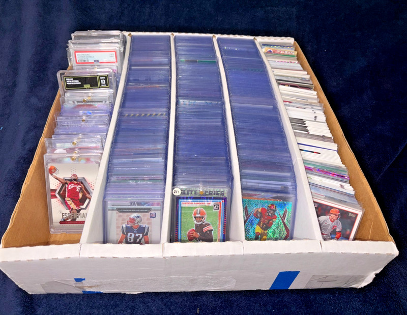 HUGE SPORTS CARD CASE HIT DHOP AUTO LEBRON SSP COLLECTION PSA LOT READ 1000+