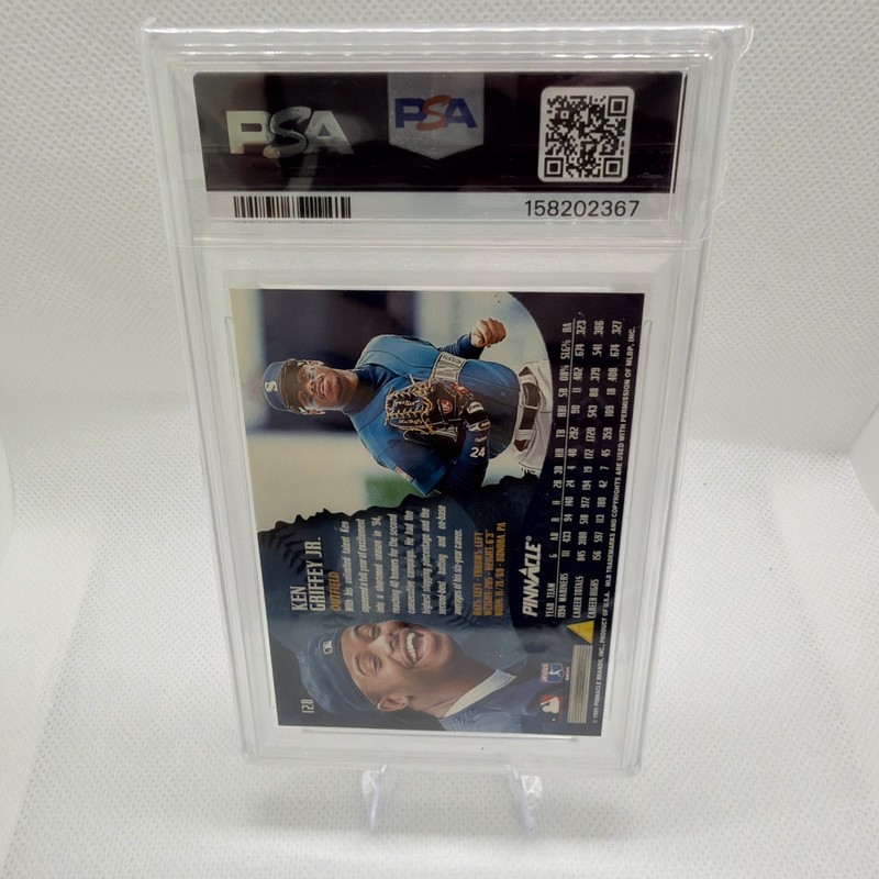 1995 Pinnacle - Ken Griffey Jr #128 PSA 9 view 2