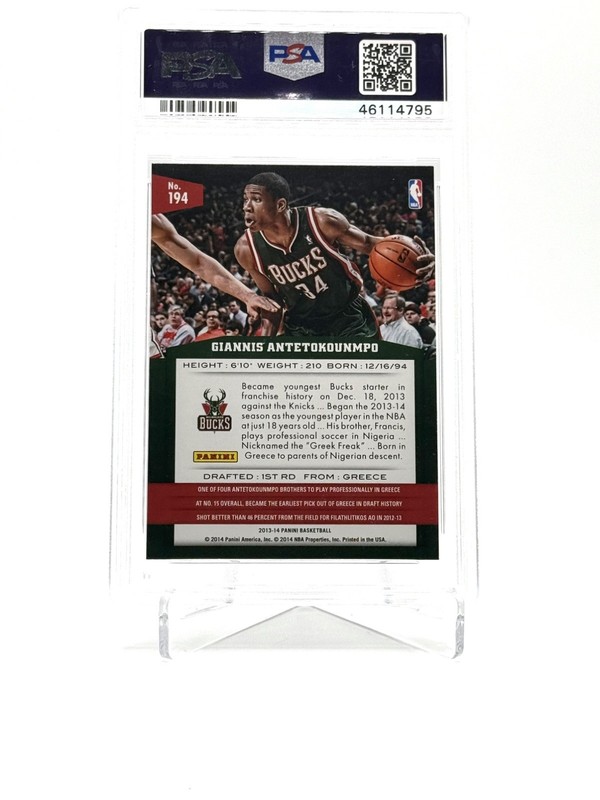 2013-14 Panini - Giannis Antetokounmpo #194 (RC) view 2