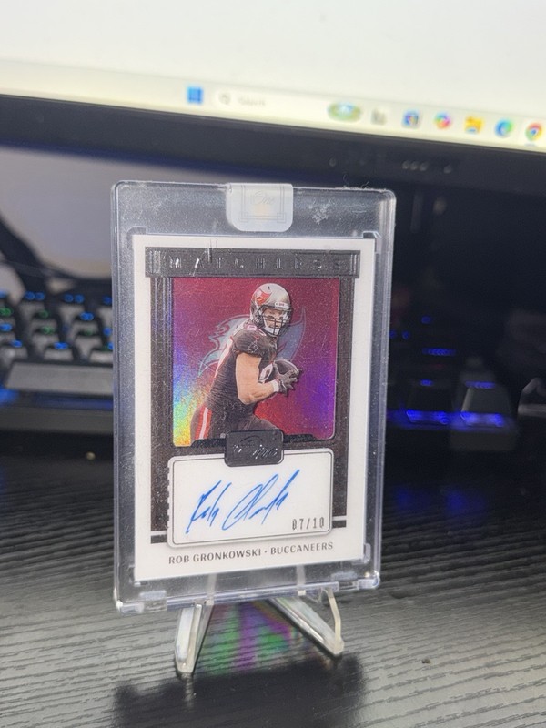 2021 Panini One Matchless Rob Gronkowski Auto #193 /10 Buccaneers