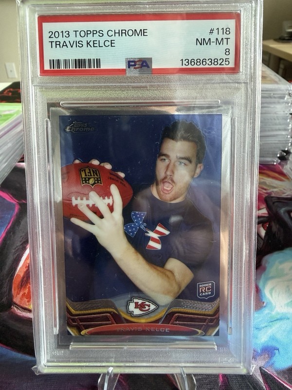 2013 Topps Chrome - Travis Kelce #118 (RC) view 1