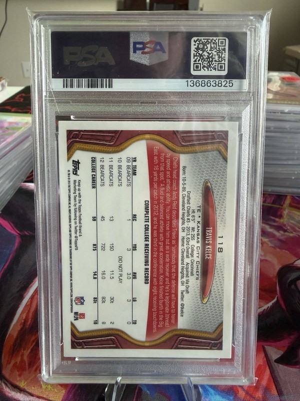 2013 Topps Chrome - Travis Kelce #118 (RC) view 2