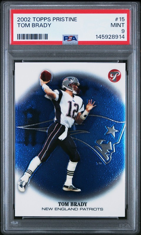 2002 Topps Pristine #15 Tom Brady PSA 9