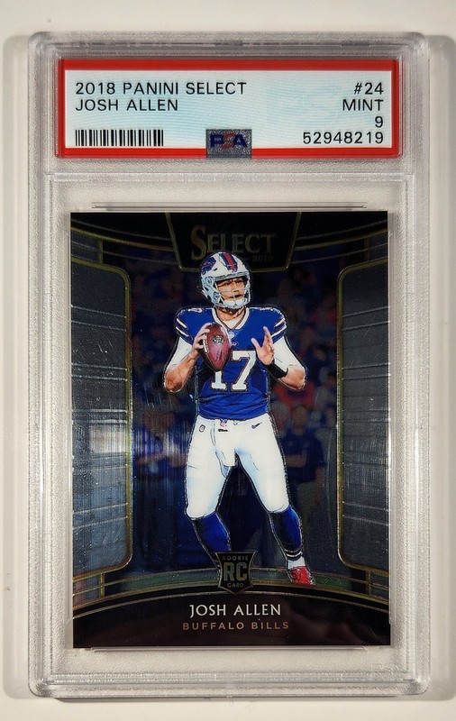 2018 Panini Select Josh Allen #24 (PSA 9) Rookie Card