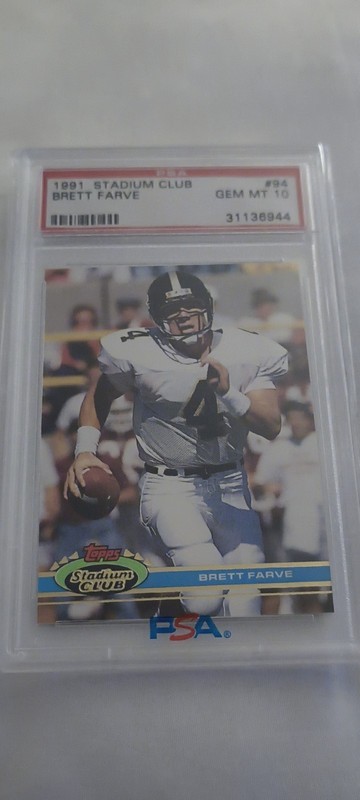 1991 Topps Stadium Club Brett Favre #94 (RC) PSA 10