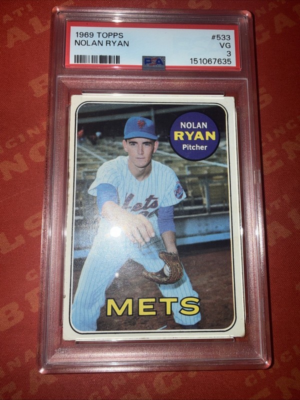 1969 Topps -  Nolan Ryan #533 PSA 3