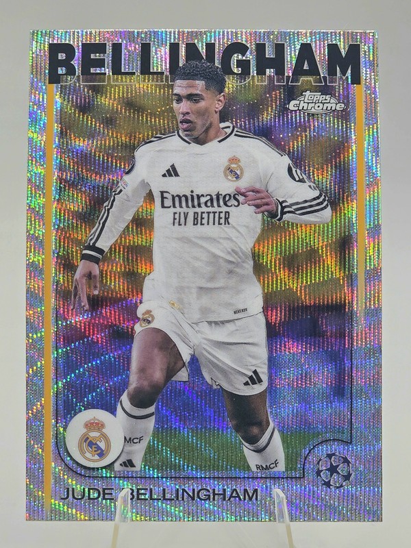 Jude Bellingham Wave Refractor 2024-25 Topps Chrome UEFA Club Competitions