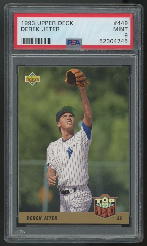 1993 Upper Deck Derek Jeter RC #449 PSA 9 *745