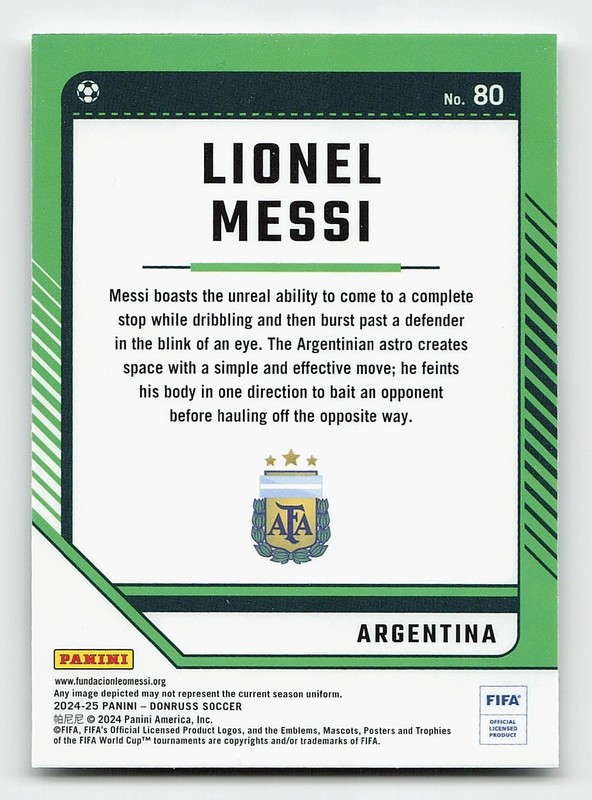 2024-25 Donruss #80 Lionel Messi Optic view 2