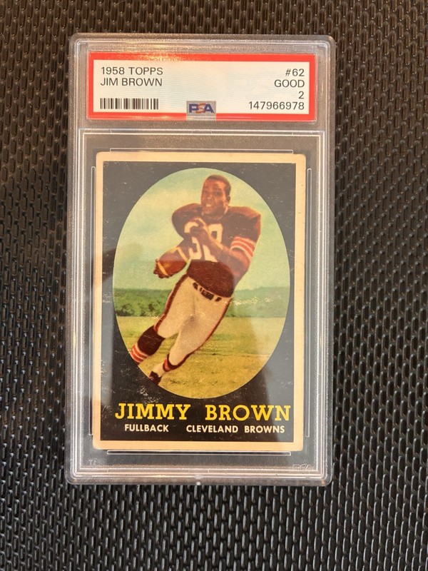 1958 Topps Jim Brown #62 PSA 2 Rookie RC HOF
