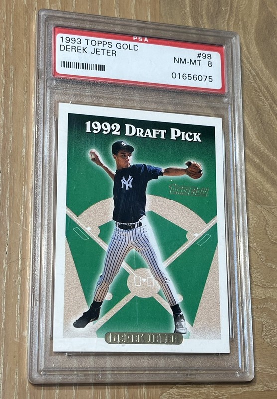 1993 Topps Derek Jeter Rookie RC #98 PSA 8 NM-MT Yankees HOF Draft Pick