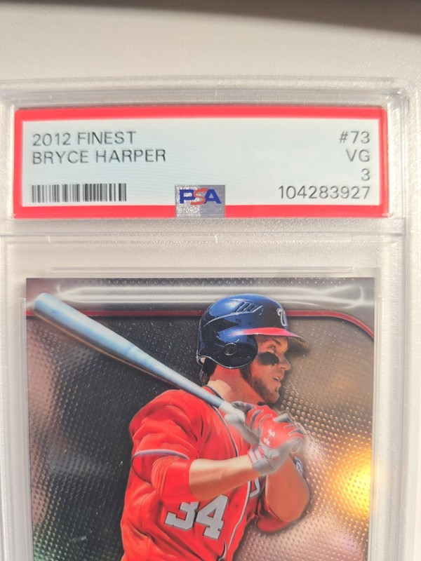 2012 Topps Finest - Bryce Harper #73 (RC) view 2