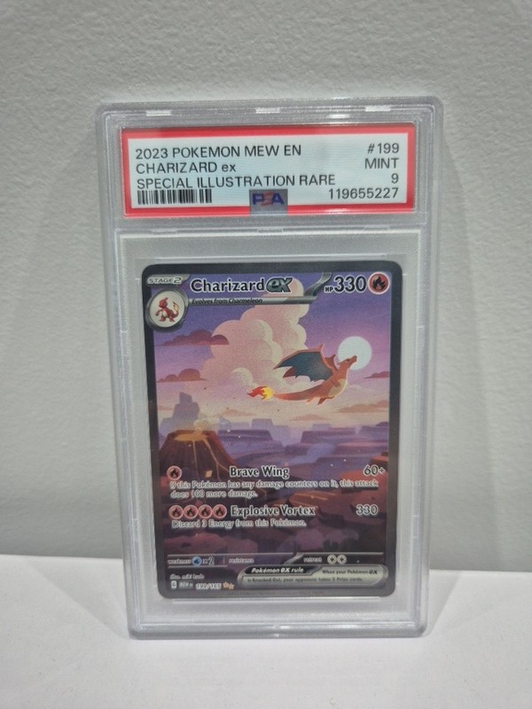 Charizard ex 199/165 Sv: Scarlet & Violet 151 Holo PSA 9