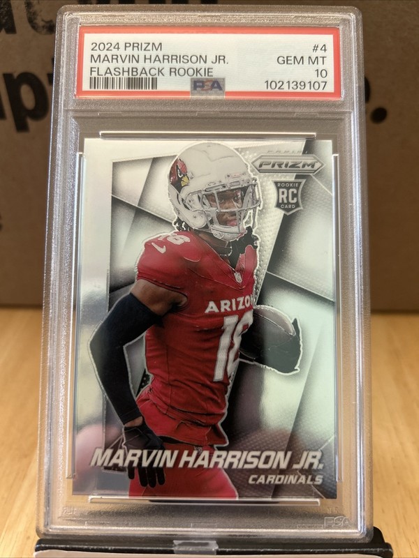 2024 Panini Prizm - Prizm Flashback Rookie Marvin Harrison Jr. #4 Silver Prizm
