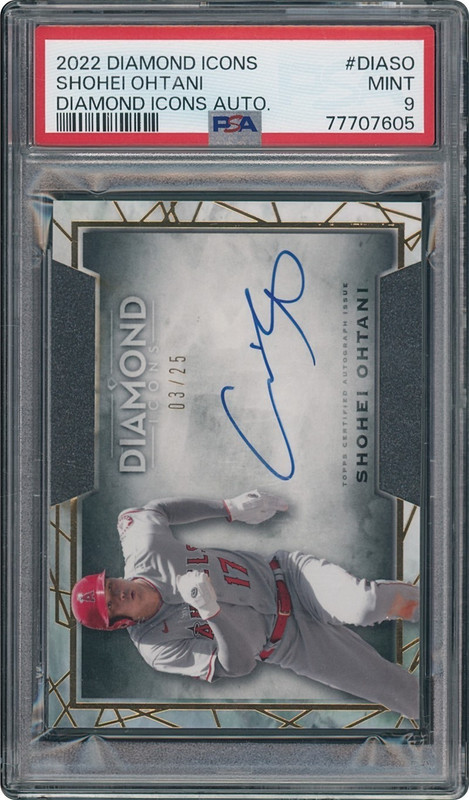 2022 Diamond Icons #DIASO Shohei Ohtani Auto (3/25) PSA 9 MINT