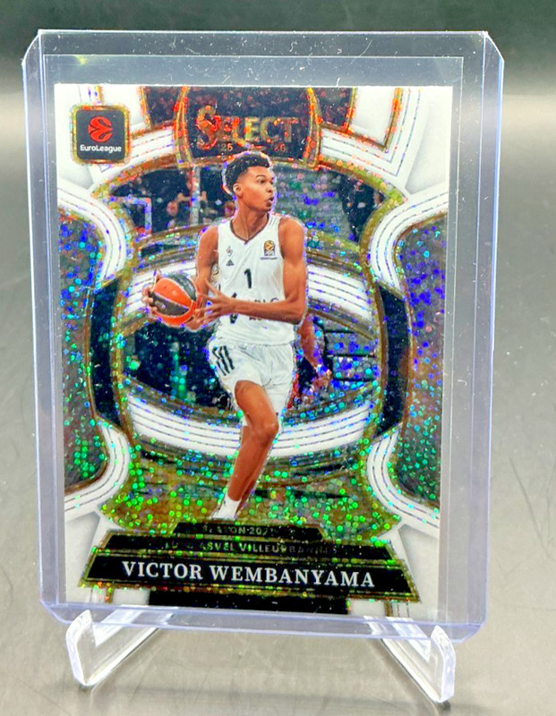 2025/26 Panini Select Euroleague VICTOR WEMBANYAMA White Sparkle Prizm #36