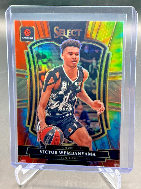 2025/26 Panini Select Euroleague VICTOR WEMBANYAMA Tie-Dye Prizm 03/25 #128