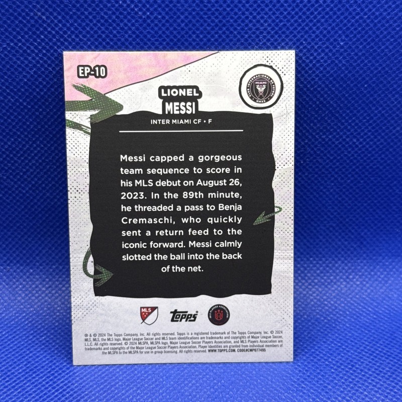 2024 Topps Mls Superstars - Epic Performances Lionel Messi #EP-10 view 2