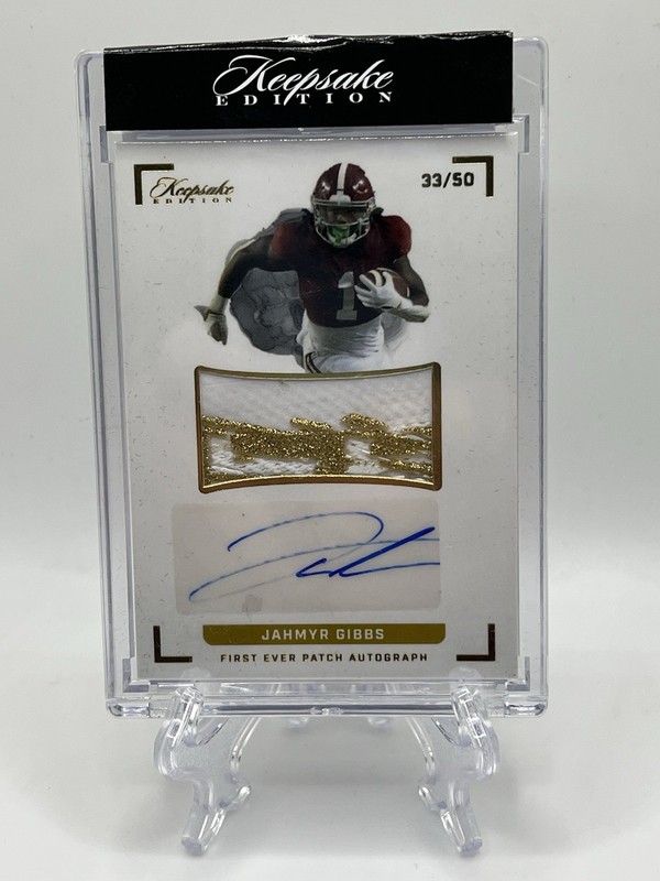 2022 Keepsake Edition Jahmyr Gibbs First Ever Patch Auto /50 - #5