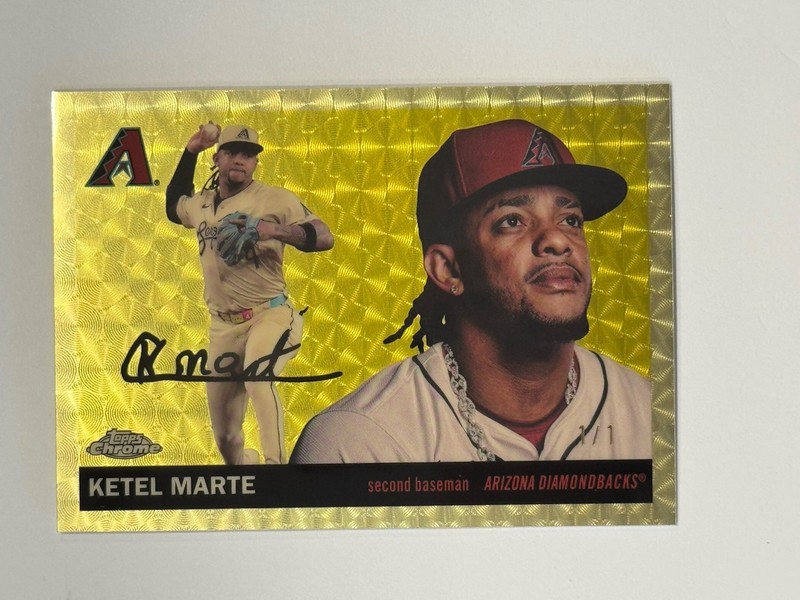 2025 Topps Chrome Platinum Ketel Marte Gold Vinyl 1/1 Superfractor Arizona