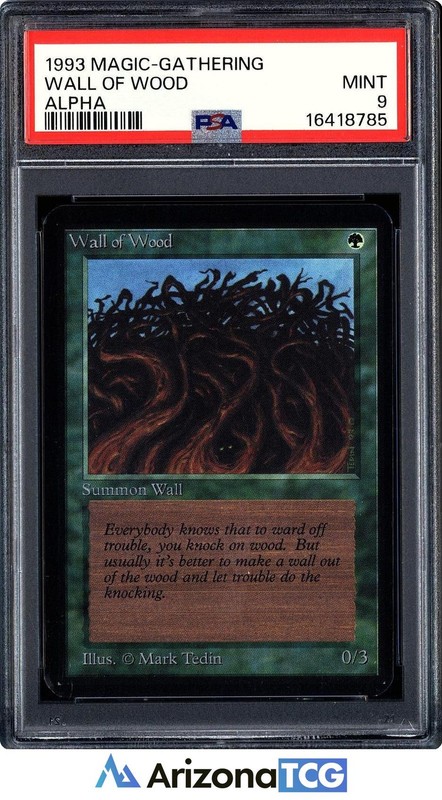 Magic: The Gathering 1993 Wall of Wood Alpha PSA 9