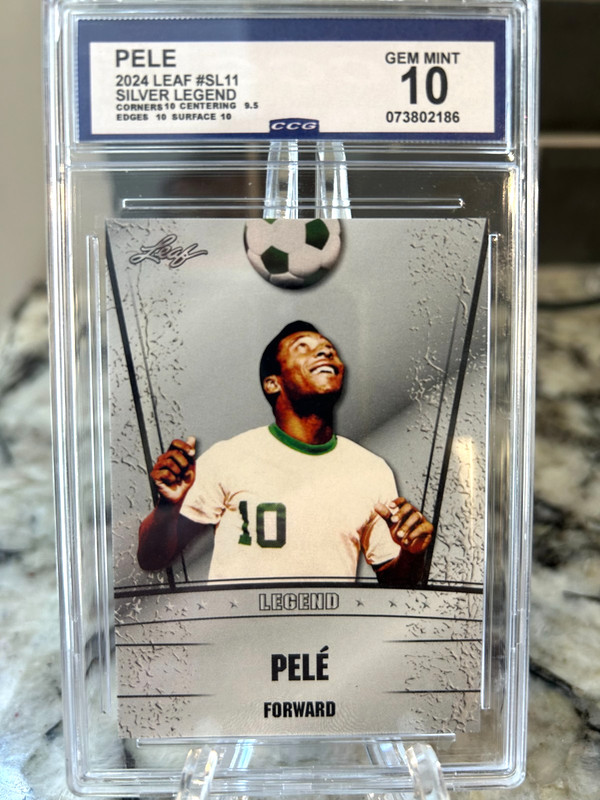 2024 Leaf Pele Silver Legend #SL-11 Graded 10 Gem Mint