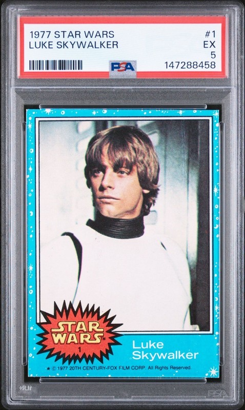 1977 Topps Star Wars Luke Skywalker #1 Rookie Card PSA 5 Well Centered Beautiful