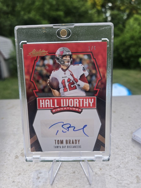 2020 Absolute Football Tom Brady Hall Worthy signatures #HW-TB AUTO /5