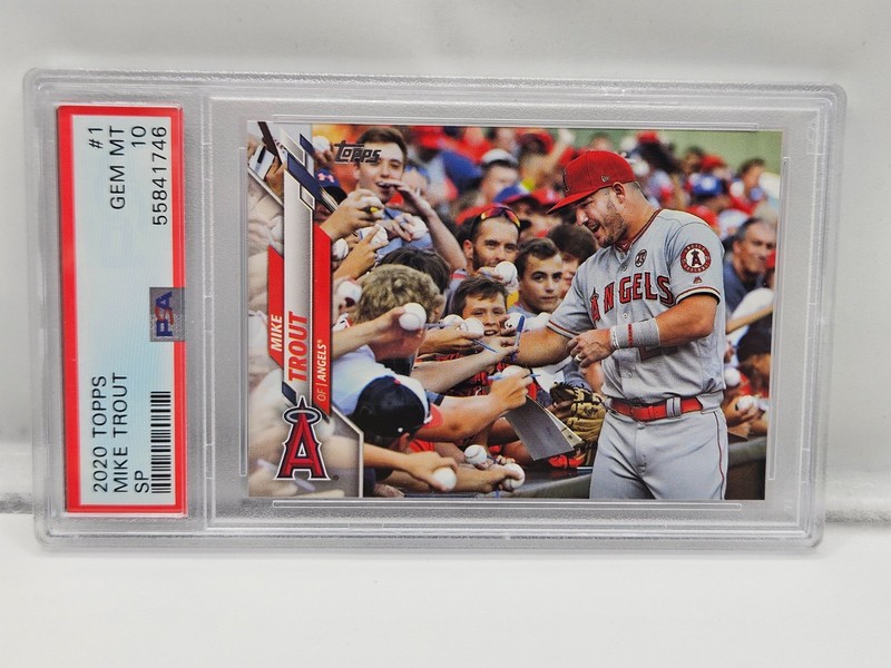 MIKE TROUT 2020 Topps Series One SP Photo Image Variation #1 PSA 10 Gem Mint !!! view 2